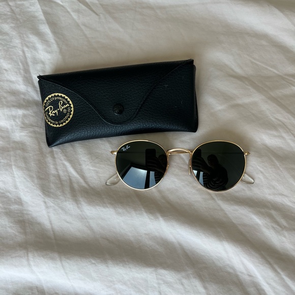 Rayban round metal sunglasses main image 4